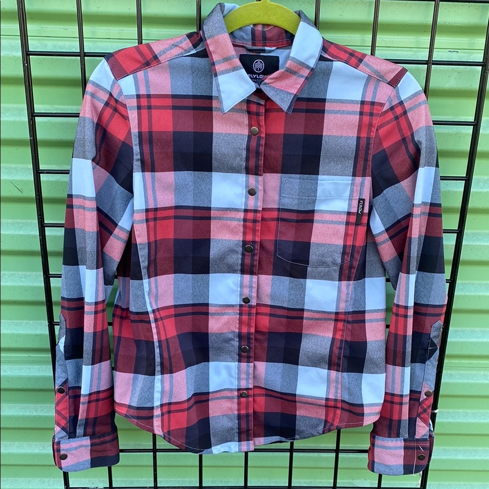 Volcom Men's Red Plaid Shirt